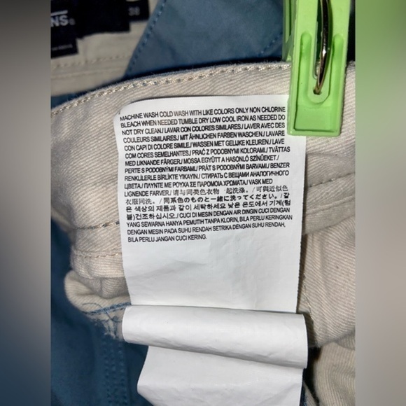 2/40$ Men’s VANS 100% cotton flat front dusty blue shorts size 38 - Picture 5 of 9